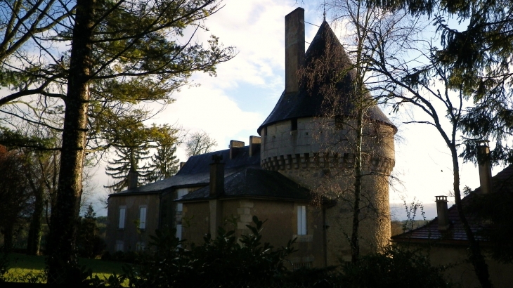 Château de la Baisse et sa tour à mâchicoulis XV ème. - Milhac-d'Auberoche