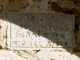 Inscription au dessus du portail de l'église de La Bastide.