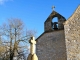 Clocher-mur sur l'ancienne chapelle.