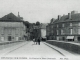 Début XXe siècle, le pont et la place nationale (carte postale ancienne).