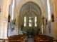 Eglise Sainte Quiterie de Nojals : la nef vers le choeur.