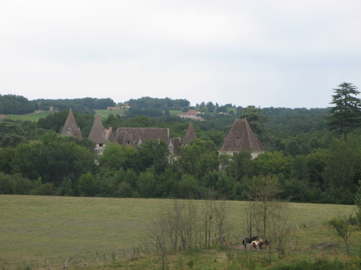 Les toits de Bridoire vus de la Jumenterie - Ribagnac
