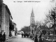 Vue sur l'église et le village, début XXe siècle (carte postale ancienne).