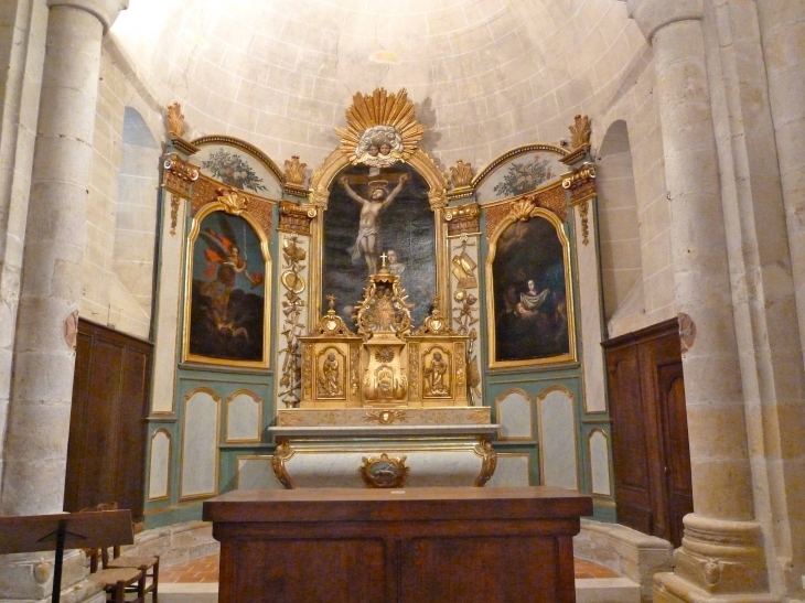 Rétable de l'église St Michel - Saint-Michel-de-Montaigne