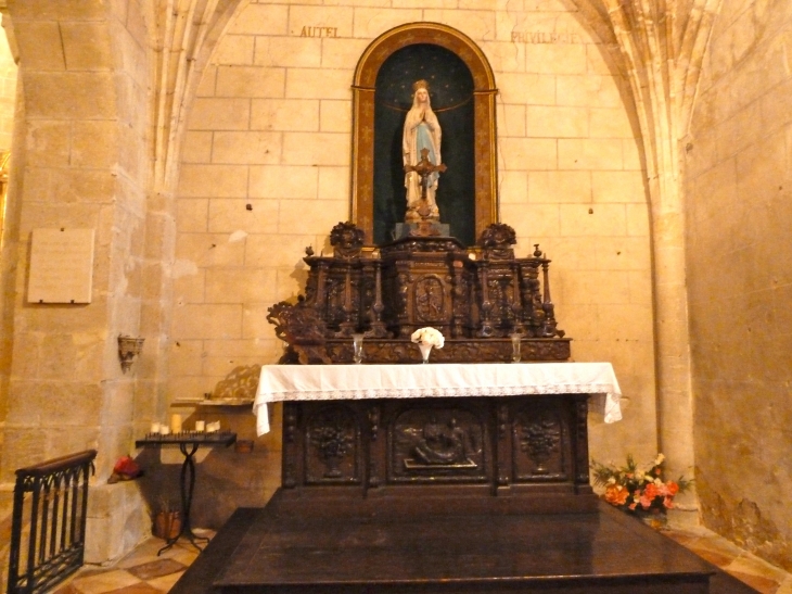 Rétable de la Vierge Marie - Saint-Michel-de-Montaigne