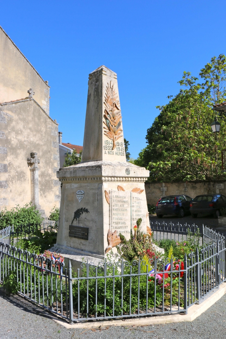 Le Monument aux Morts - Saint-Paul-Lizonne