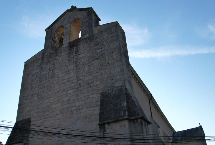 Le clocher mur de l'église Saint Pierre et Saint Paul. - Saint-Rabier