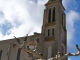 Clocher-porche de l'église Saint-Martin.