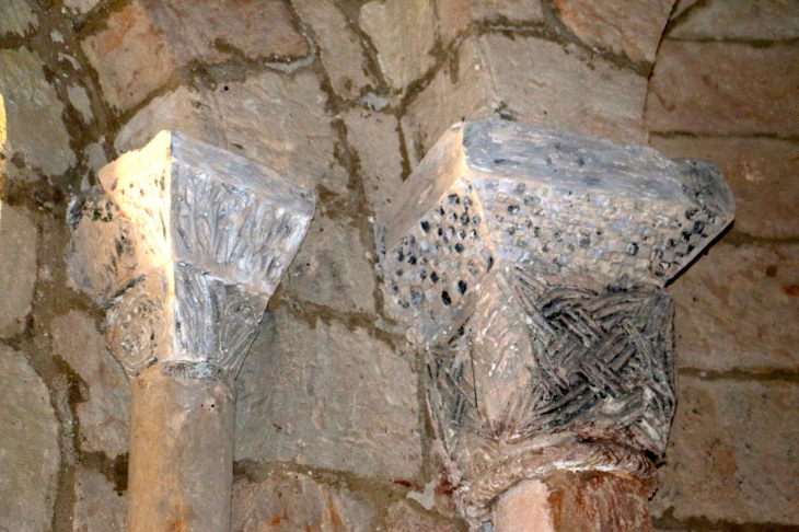 Chapiteaux de l'église romane - Segonzac