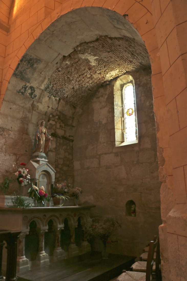 Eglise Saint Pierre ès Liens : petite chapelle latérale - Siorac-de-Ribérac