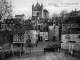 Place du Foirail, début XXe siècle (carte postale ancienne).