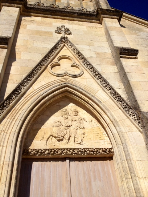 Détails du portail de l'église de Caychac. - Blanquefort