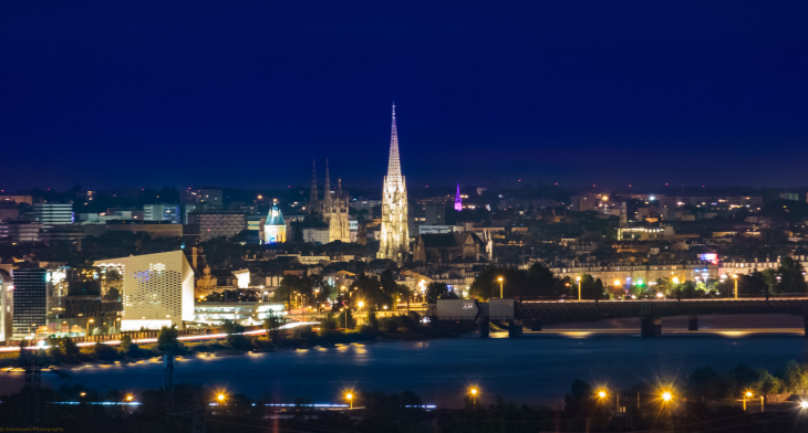 Bordeaux vue depuis Bouliac