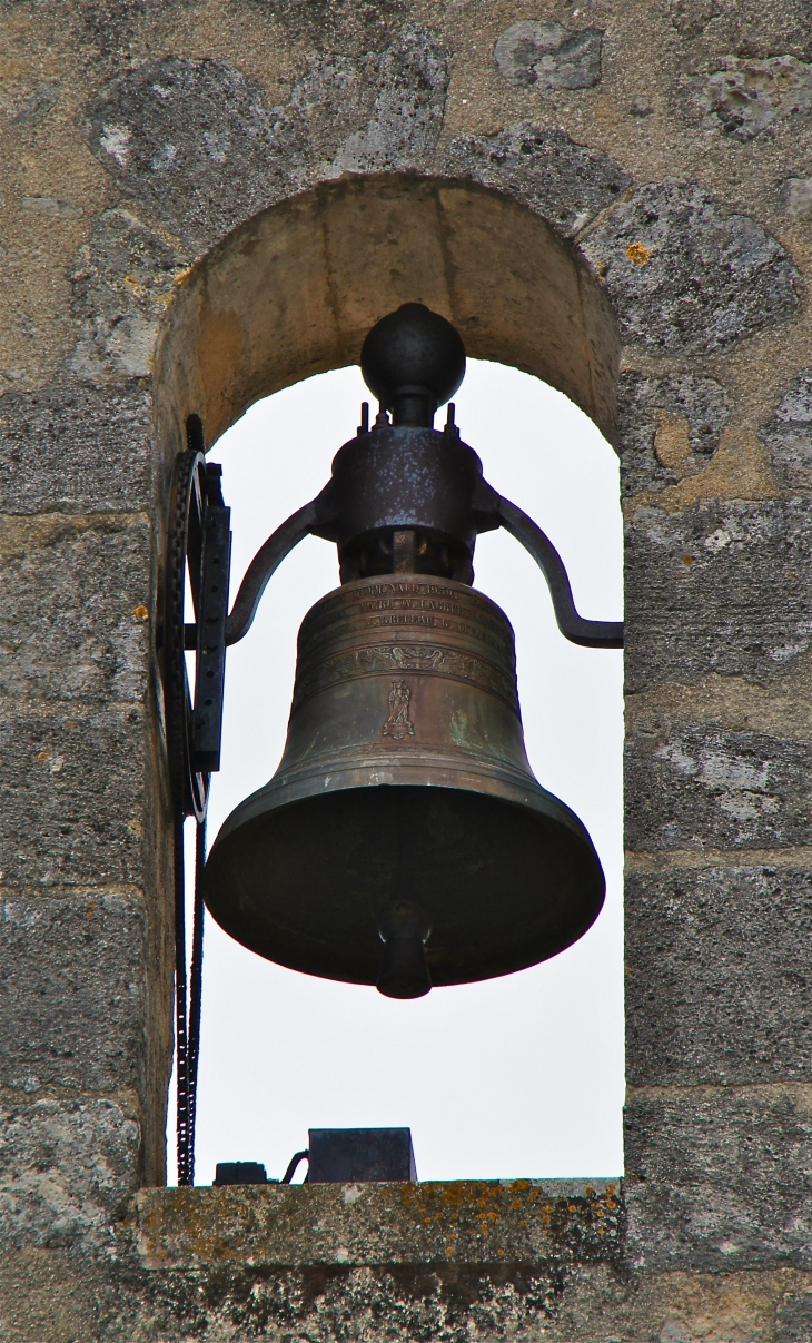 La-cloche-de-l-eglise-saint-pierre. Fondue en 1733. - Gours