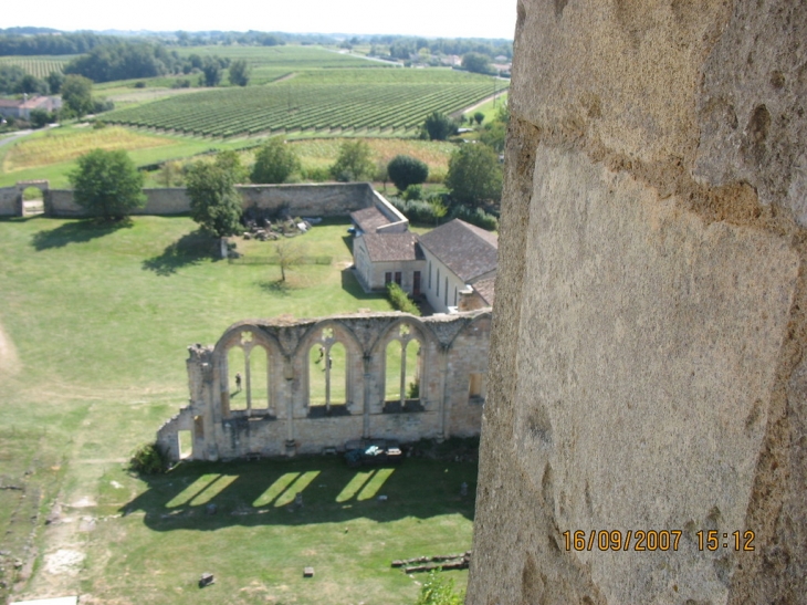 Vue depuis la Tour de l'Abbaye - La Sauve