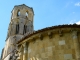 Le chevet et le clocher de l'abbaye de la sauve.