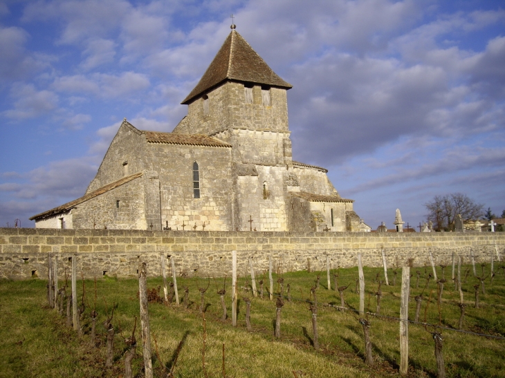 L'église romane - Les Salles-de-Castillon