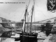 Le Pont suspendu sur l'Isle, vers 1910 (carte postale ancienne).