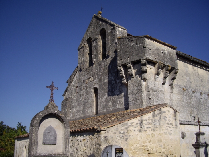 L'église templière romane XIIIème siècle - Marcenais