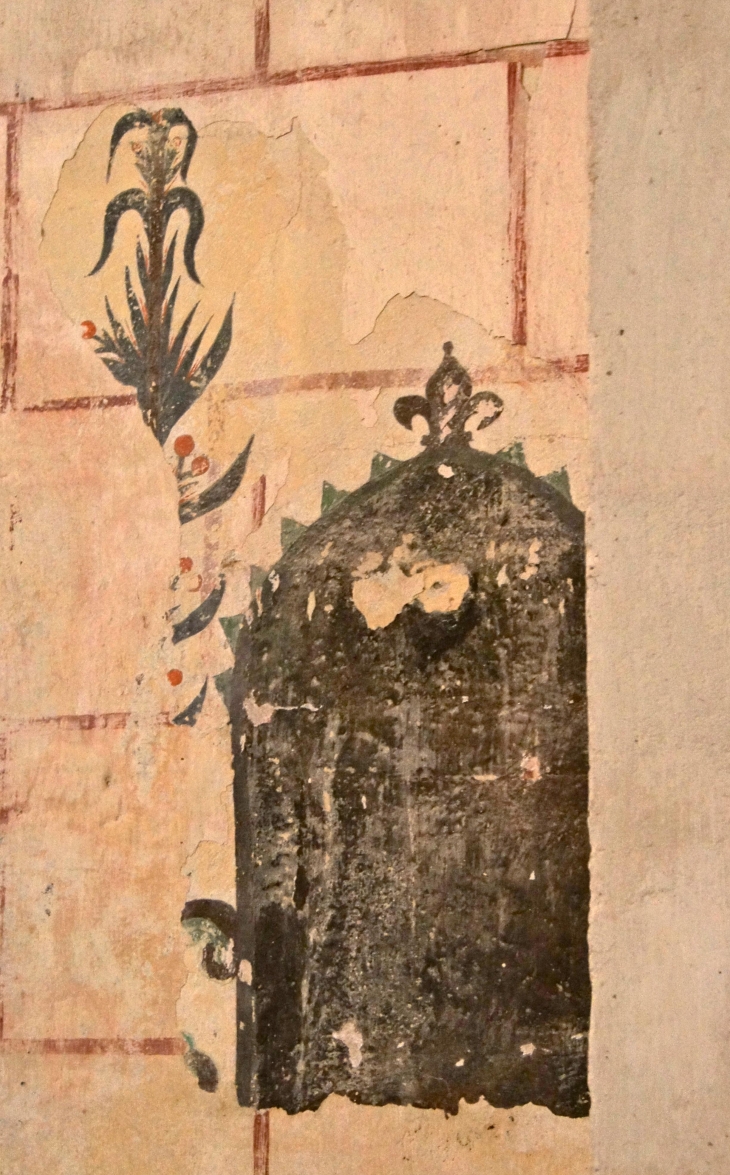 Fresques du XIIe siècle. - Saint-Genès-de-Lombaud
