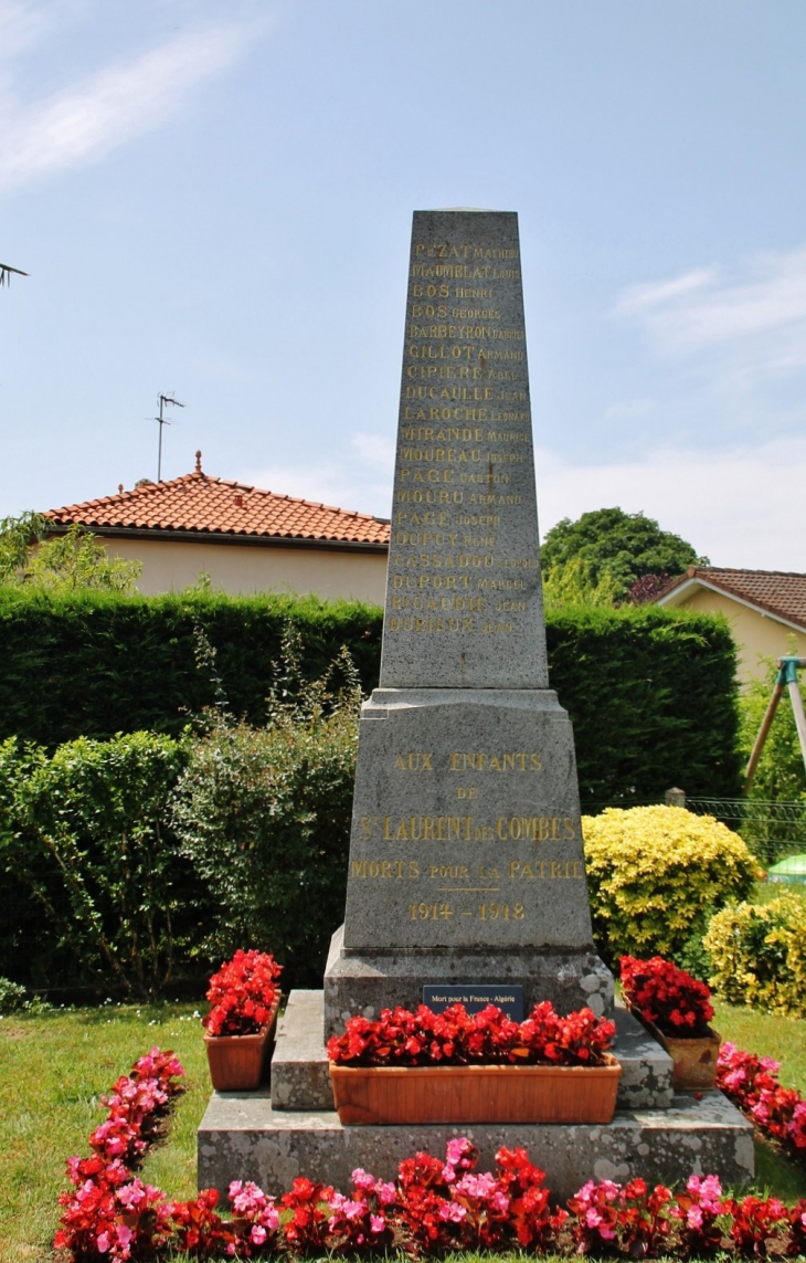 Monument aux Morts - Saint-Laurent-des-Combes