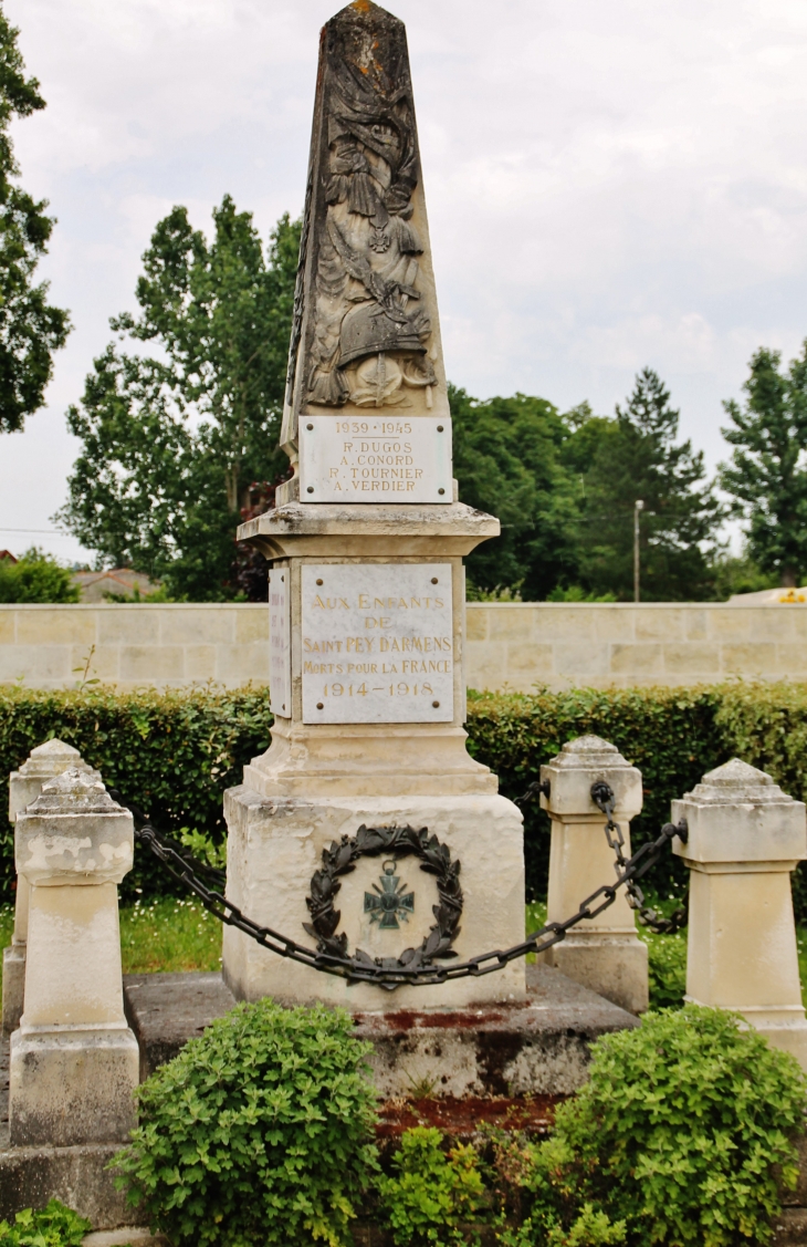 Monument aux Morts - Saint-Pey-d'Armens