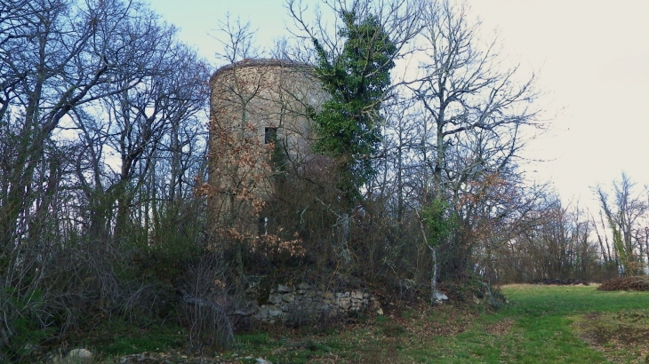 Ancien moulin à vent au dessus du bourg. - Sainte-Florence