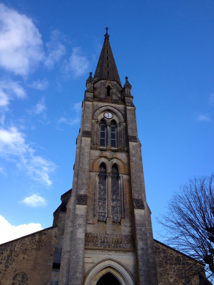 Le clocher de l'église Saint Pierre (IMH). - Tresses