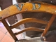 Photo suivante de Gabarret Curiosité : chaise Prie-Dieu initiales cloutées.Eglise Saint-Luperc.