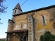 Façade latérale de l'église Notre-Dame de Sarran.
