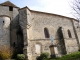 Façade latérale sud de l'église Saint-Martial du XVe siècle.