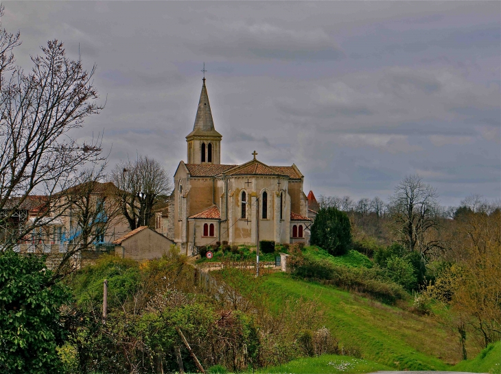 L'église saint martin - Castelnaud-de-Gratecambe