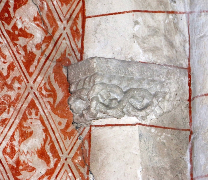 Chapiteau de la nef de l'église Saint Germain - La Sauvetat-du-Dropt
