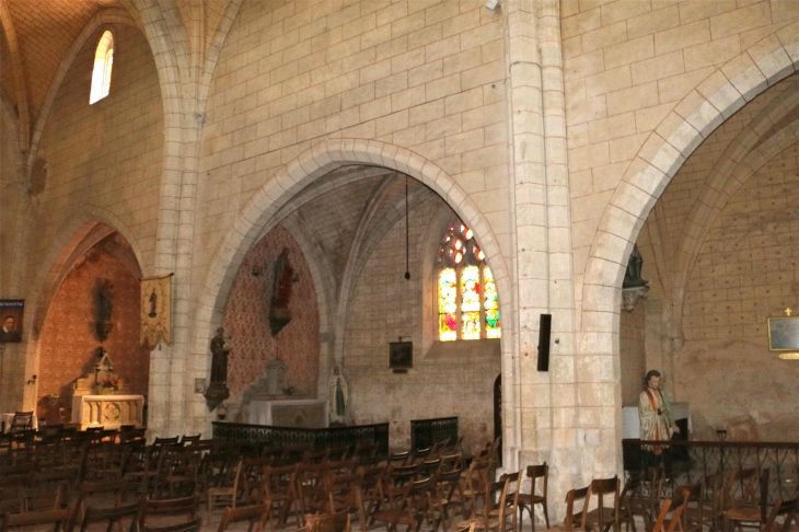 Eglise Saint Germain : collatéral droit - La Sauvetat-du-Dropt