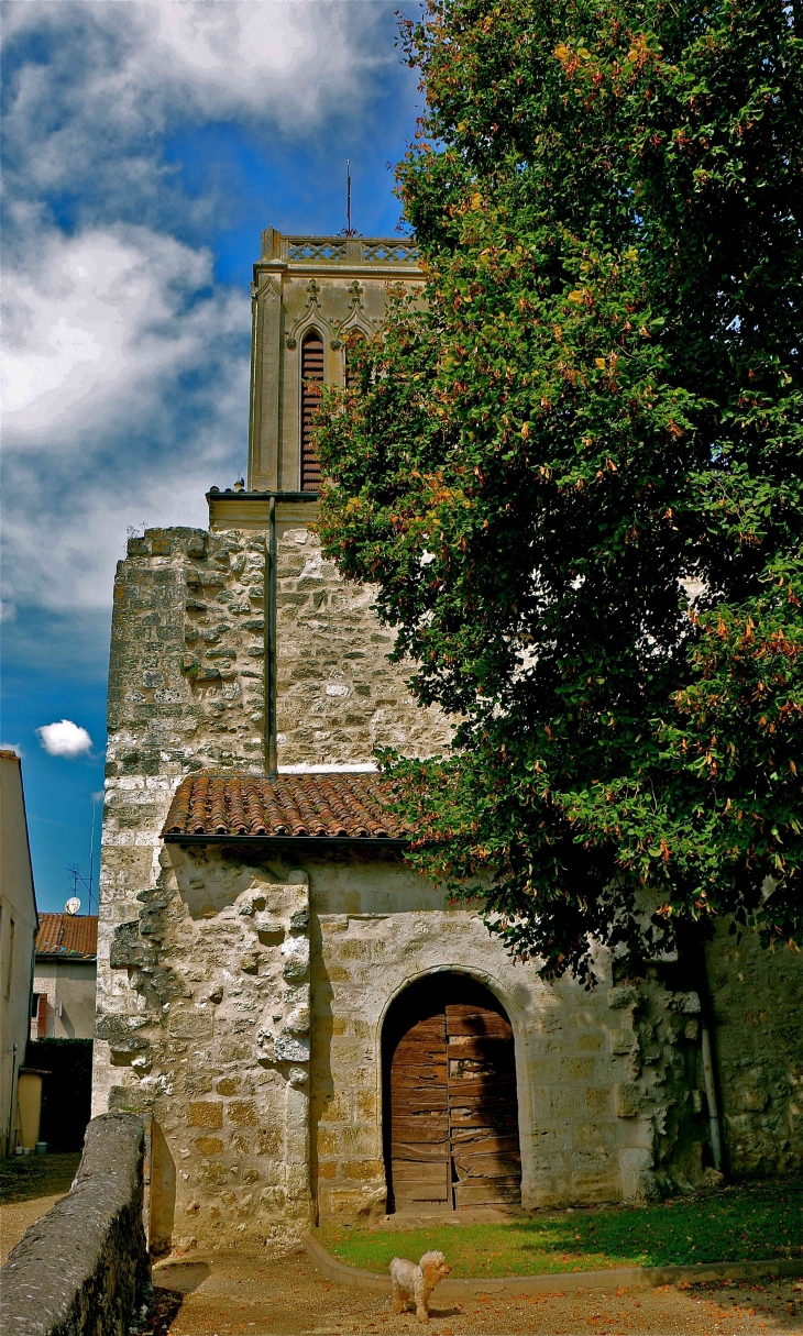 Portail Sud de l'église Saint Germain - La Sauvetat-du-Dropt