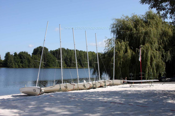 La plage de la base nautique - Le Temple-sur-Lot