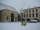 Place de la Bastide sous la neige
