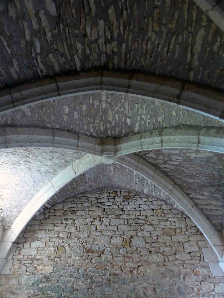 Château de Bonaguil : le plafond du donjon - Saint-Front-sur-Lémance
