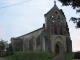 Eglise de Villebramar en cours  de restauration depuis une semaine