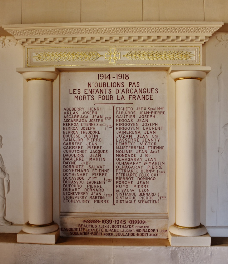 Monument-aux-Morts - Arcangues