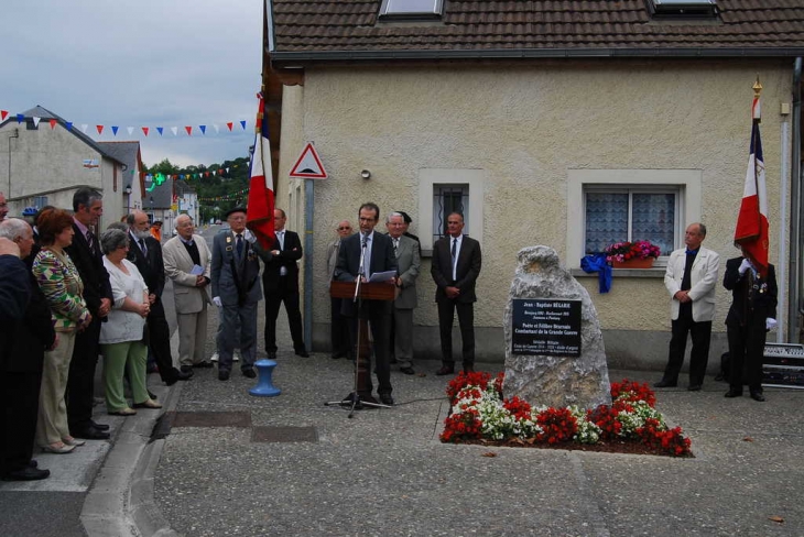 Inauguration stèle Bégarie - Bénéjacq