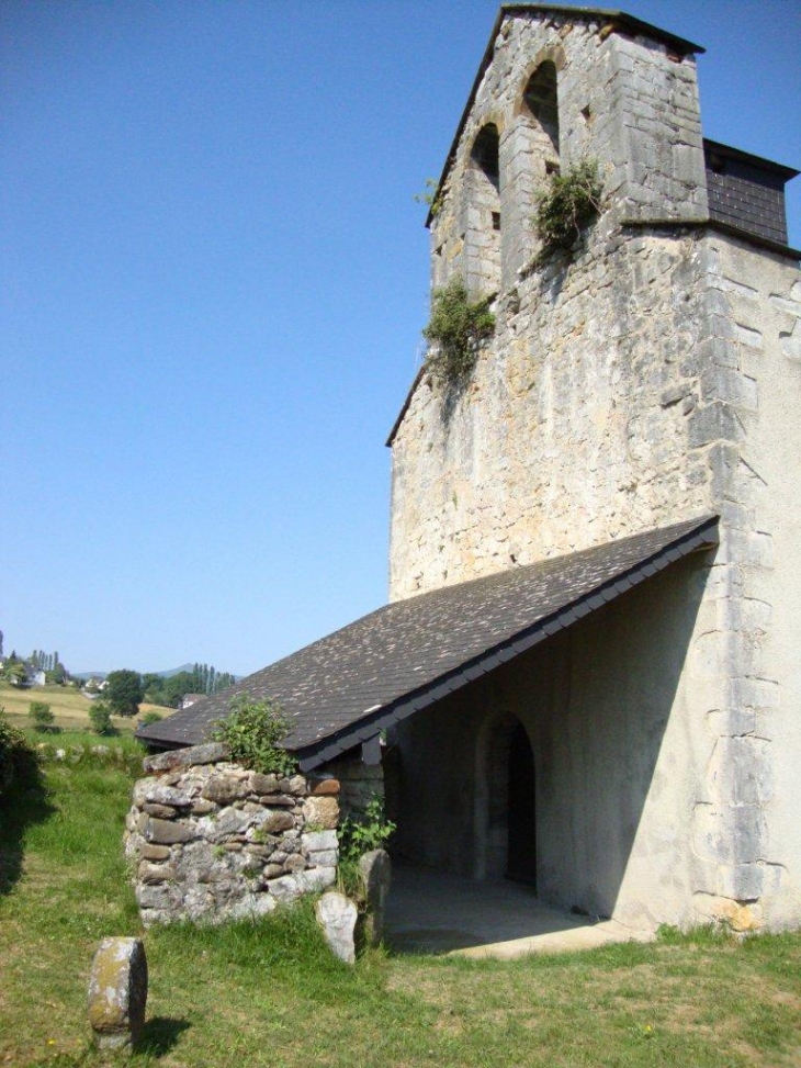 Lacarry-Arhan-Charritte-de-Haut (64470) à Charritte-de-Haut, église, le clocher-mur