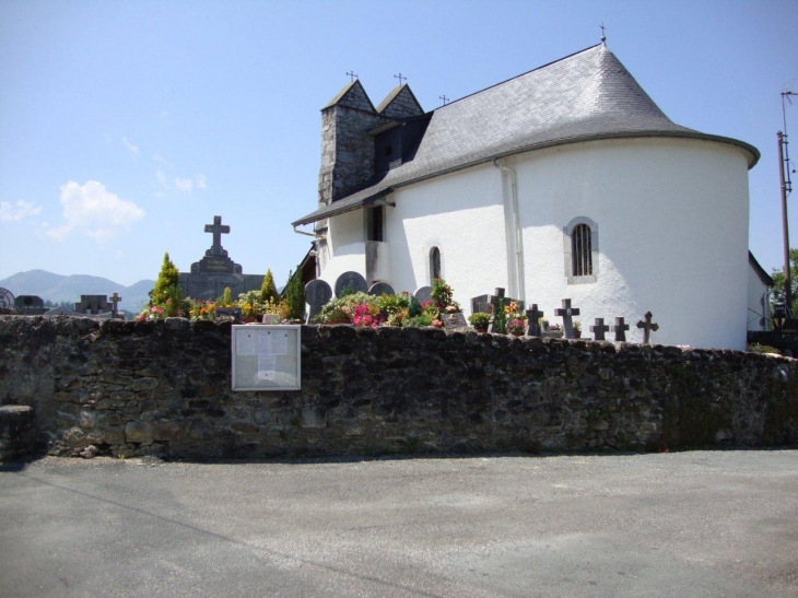 Laguinge-Restoue (64470) à Restoue, église