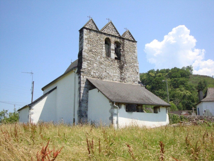 Laguinge-Restoue (64470) à Restoue, église