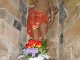 Laguinge-Restoue (64470) à Laguinge, église:  statue Saint-Sébastien