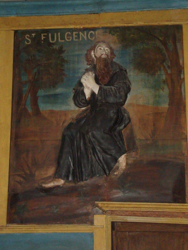 Sarrance (64490) église, tableau Saint Fulgence