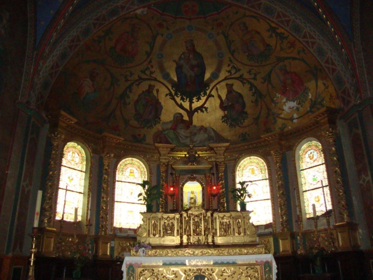 Sarrance (64490) église, intérieur