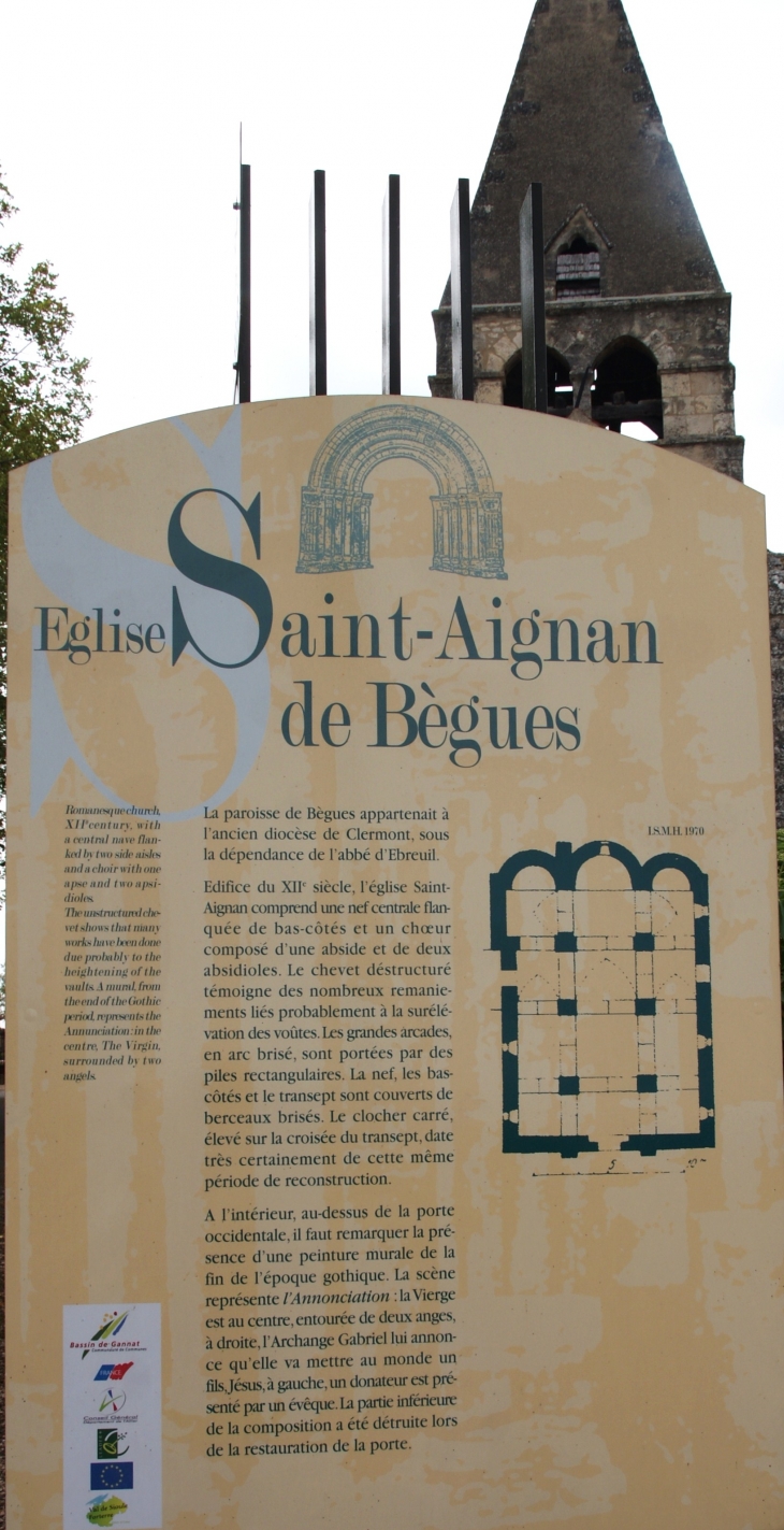 .Eglise Saint-Aignan ( 12 Em Siècle ) - Bègues