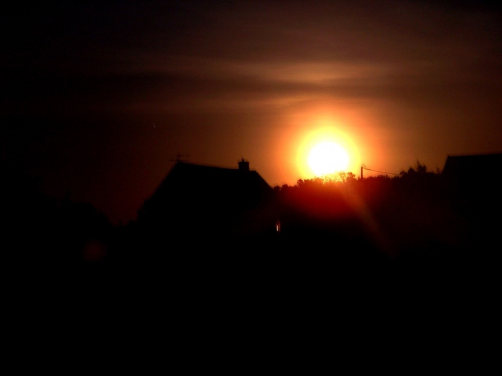 Coucher de soleil sur Chevagnes