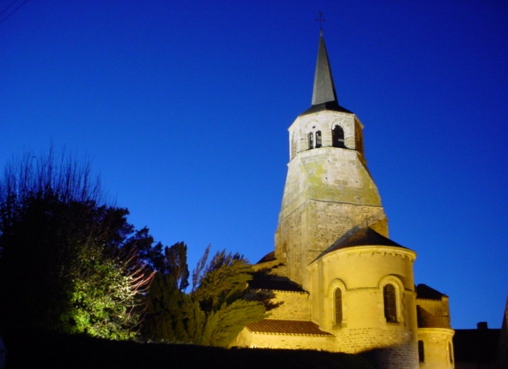 Le clocher de l'église - Fleuriel